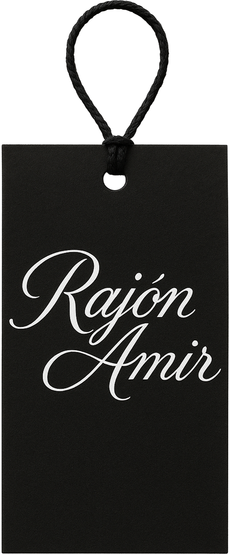 Rajón Amir clothing tag